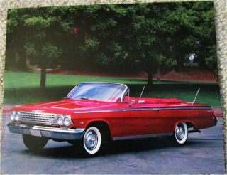 1962 Chevrolet Impala Ss Convertible Car Print (red)