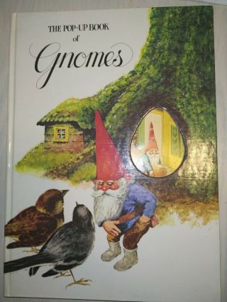 The Pop - Up Book Of Gnomes 1979 Vintage Rien Poortvliet