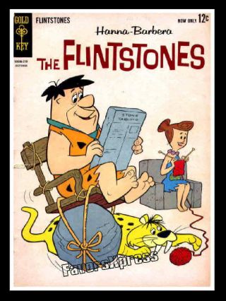 Vintage 1962 Flintstones Comic Book Photo Magnet Thin Flexible 4x3 In.