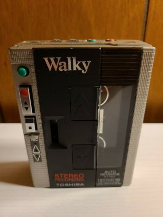 Toshiba Kt - Rs1 Stereo Cassette Recorder Auto Reverse Walkman Vintage