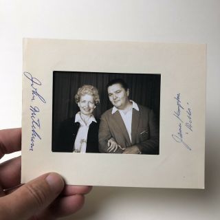 John Mitchum Signed Polaroid Vintage Fan Photo,  James Hampton