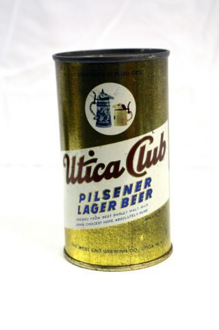 Vintage Utica Club Pilsner Lager Beer Piggy Bank Can