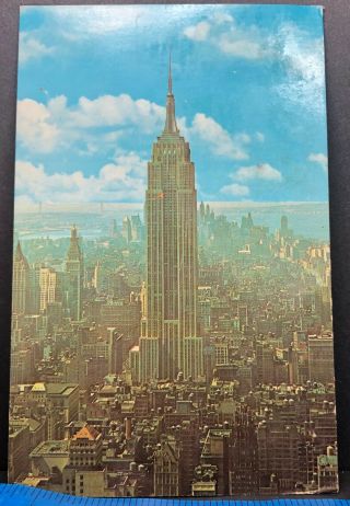 Vintage Postcard York City Empire State Building 1960s
