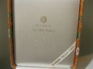Vintage Cultured Pearls Case By MIKIMOTO 2