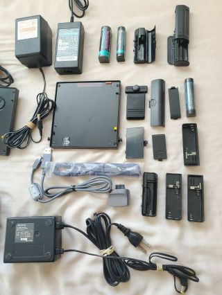 Vintage Sony Discman AC - D50 BP - 200 CPM - 100P M300 Adapter battery pack 9v 12v bag 3