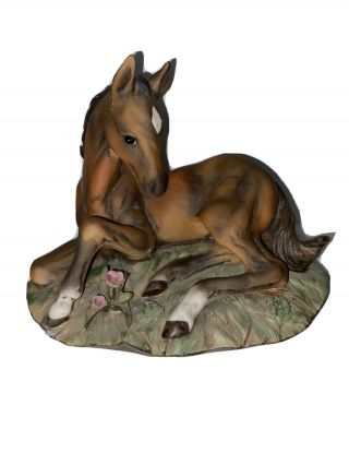 Vintage 1981 Homco Masterpiece Porcelain Collectors Horse Figurine