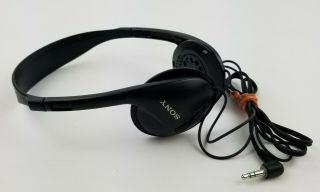 Vintage Sony Mdr - 026 Walkman Headphones Adjustable Band No Pads Black