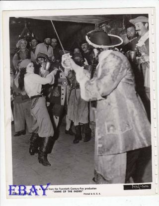 Jean Peters Sexy Pirate W/sword Vintage Photo Anne Of The Indies