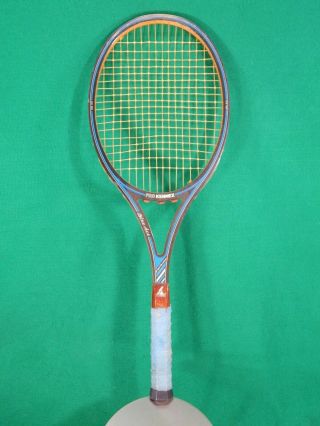 Vintage Pro Kennex Blue Ace Mid Size Graphite / Wooden Tennis Racquet No.  97f