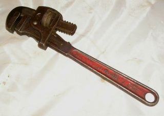 Vintage Heavy Duty Lectrolite 14 " Pipe Wrench - Made In U.  S.  A - Defiance,  Ohio
