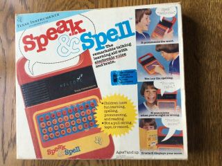 Vintage 1978 Speak & Spell,  With Box,  Texas Instruments First Edition
