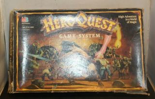 Hero Quest Board Game 1990 Milton Bradley Mb Vintage Heroquest Parts