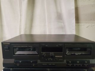 Vintage Technics Rs - Tr210 Dual Cassette Tape Deck Player Japan