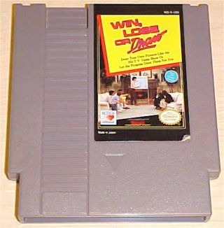 Win,  Lose Or Draw Vintage Classic Nintendo Nes Video Game Cartridge