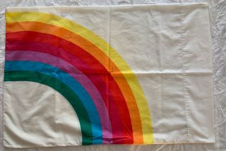 Vintage Wamsutta Tomorrow Rainbow Vintage Standard Pillowcase