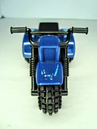 Vintage 80s Schaper Stomper Blue 3 Wheeler ATV Toy 3
