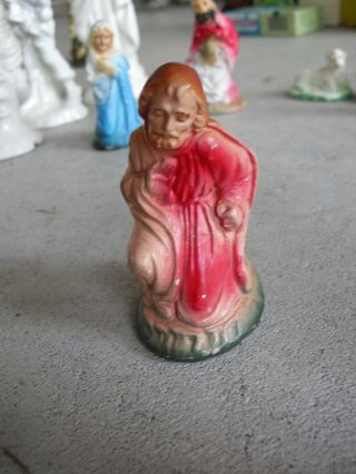 Vintage Ceramic Joseph Nativity Figurine 3 1/4 " Tall Look