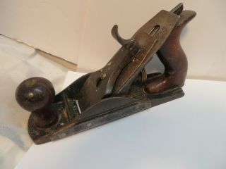 Vintage Stanley Bailey No.  4 Type 11 Smooth Wood Plane Hand Woodwroking Tool