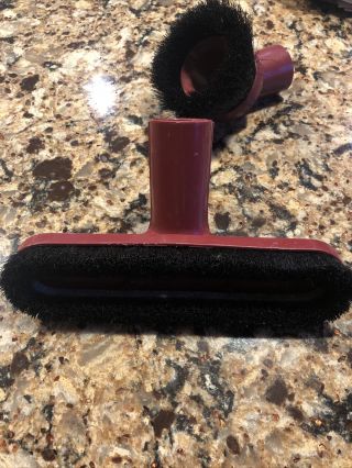 Vintage Kirby Classic Vacuum Red Brush Attachments