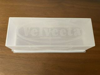 Vintage Kraft Velveeta Cheese Keeper 2 Lb Clear Sheer Plastic Storage Container