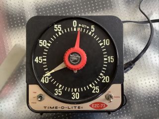 Vintage Time - O - Lite Ezc - 73 Large Analog Timer Photography Darkroom Gralab Clone
