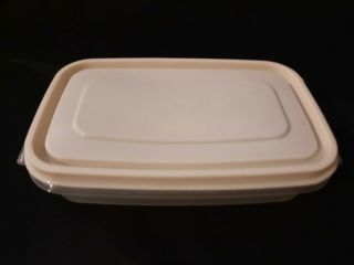 Vintage Rubbermaid Servin Saver Food Storage Container 10 Rect.  W/almond Lid