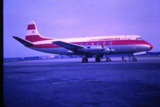 Cambrian Airways Vickers Viscount G - Amon Liverpool Speke Slide