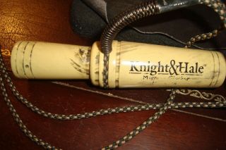 Vintage Knight & Hale Magnum? Animal Call With Lanyard White In Color