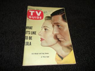 Vintage Tv Guide 1961 Feb 11 - 17 Lola Albright/craig Stevens