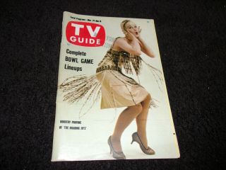 Vintage Tv Guide 1960 Dec 31 - Jan 6 Dorothy Provine