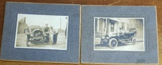 Vintage Mounted 4 X 5 Photos Of A 1912 Buick