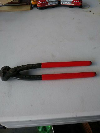 Vintage Knipex Tools 8 - 3/4 " Ear Clamp Pliers 1099 Made In West Germany