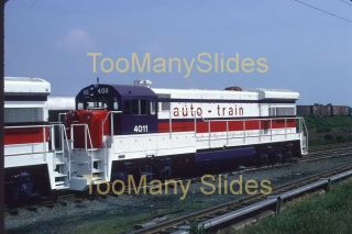 Slide - At Auto Train U36b 4011 When 5/74