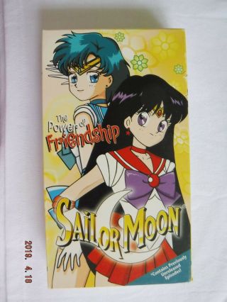 Vintage Anime ⦑❤`᠀ ⵓ♡⋆ဗᨀⴰ༝ Vhs Sailor Moon Season 1 The Power Of Friendship