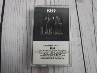Vintage Cassette Tape Kiss Dressed To Kill (1975) 824 148 - 4 M - 1 Casablanca