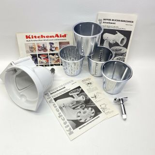 Kitchenaid Roto Slicer And Shredder Mixer Attachment Model Rvsa Vtg Box Pls Read