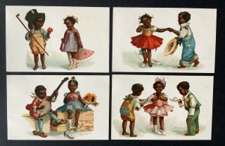 Vintage Artist Signed Clapsaddle Postcards (4) Courting Children Adorable