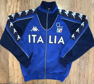 Italia Kappa 2000/2001 Tracksuit Jacket Vintage Mens Large