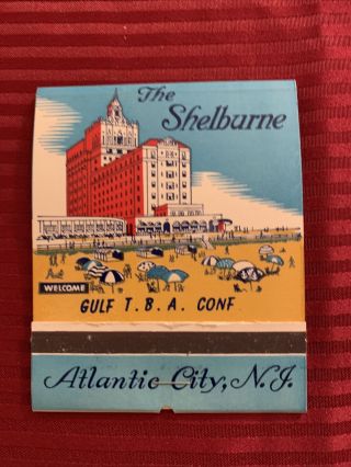 Vintage Feature Sticks Matchbook,  The Shelburne Hotel Atlantic City,  Nj