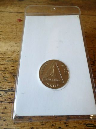 NASA Commemorative bronze medal SHUTTLE CREW EMBLEM KENNEDY SPACE CENTRE (PM) 3