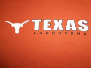 Vintage Ncaa University Of Texas Ut Longhorns Orange Graphic T Shirt - Xl