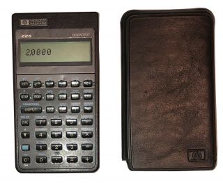 1987 Vintage Hewlett Packard Hp 22s Scientific Calculator With Case