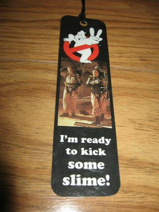 Ghostbusters 2 Vintage 1989 Coumbia Antioch Book mark Bookmark Movie 2