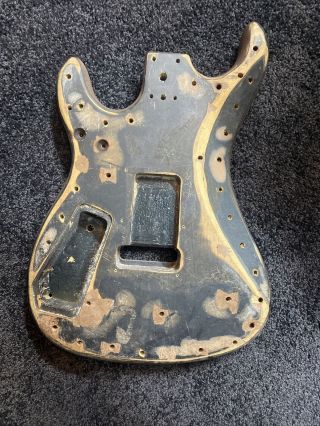 Vintage 80 ' s Kramer Guitar Body EVH Floyd Rout Fringe Drilled From Factory 2