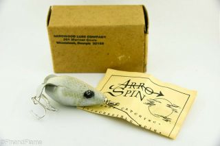Vintage Georgia Made Aro Spin Antique Fishing Lure With Papers Lc8