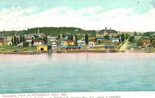 Vintage Postcard - Panoramic View Of Sturgeon Bay,  Wi