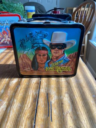 Vintage Lone Ranger Lunch Box Good Shape Good Color Displays Well