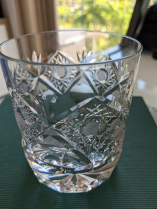 5 Vintage Austrian Hand Cut Crystal Whisky Tumbler 200 Ml