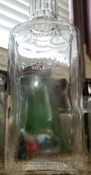 Vintage 1930 ' s Heaven Hill Bourbon Whiskey Bottle Bardstown Kentucky 4/5ths Qt. 3
