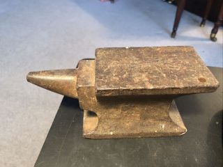 Vintage Blacksmith Cast Iron Small Bench Anvil 8.  15 Pounds Jeweler 